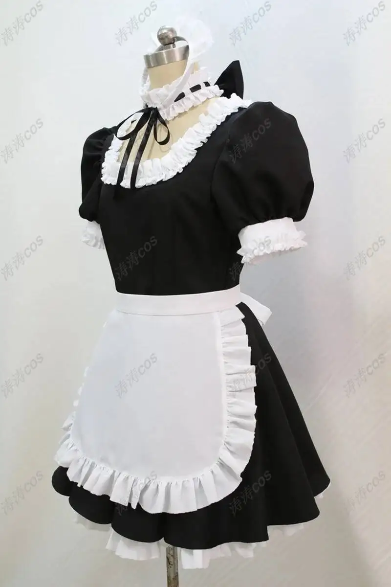 لعبة مصير البقاء ليلة صابر تأثيري حلي الفتيات مثير خادمة فستان لطيف خادم دعوى هالوين كرنفال الزي الرسمي مخصص