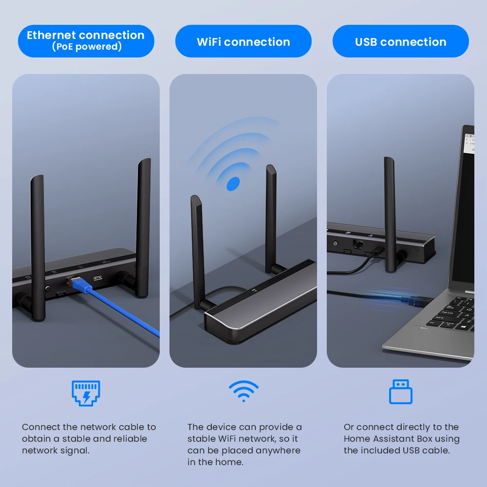 AVATTO ZigBee 3.0 PoE Dongle Hochleistungs-Chipsatz Webbasierte Management-Schnittstelle Unterstützt Ethernet-, WLAN-, USB-Verbindung – Detail 4
