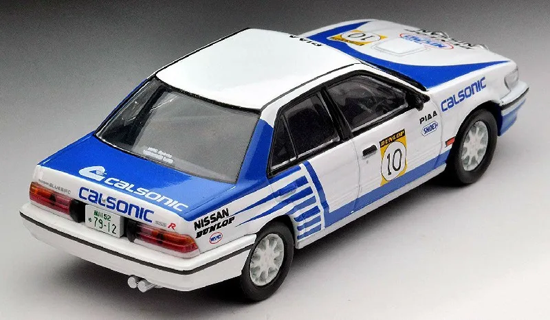 TOMYTEC 1/64 LV-N185d Nissan Blue bird SSS-R Team Calsonic 1989 Rally Ver10 Voiture en alliage moulé sous pression collection modèle cadeaux