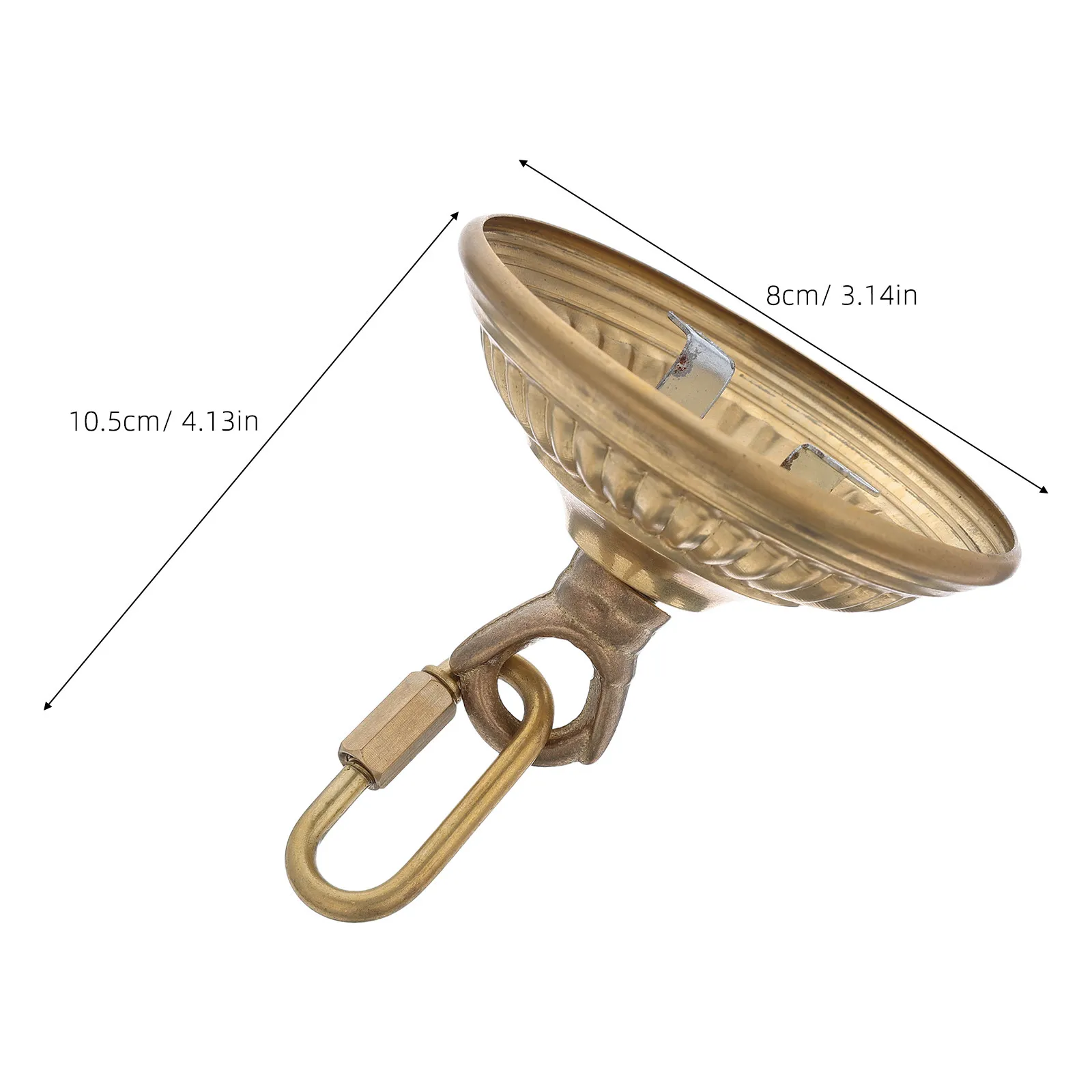 Copper Pendant Lamp Ceiling Hook Flower Plate 10.5cm Heavy Duty Ceiling Hook for Hanging Chandelier Lantern Vintage Light