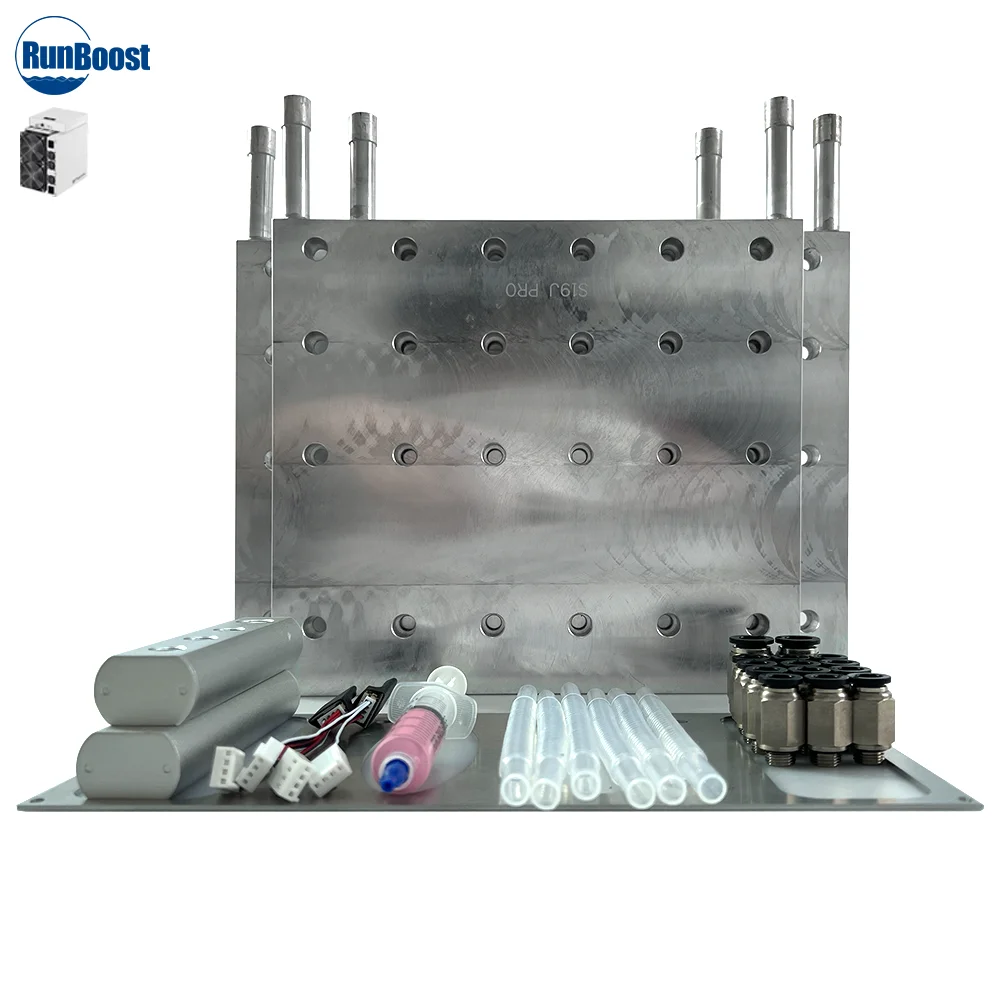 ANT S19JPRO 100T high-quality water-cooled aluminium radiator and aluminium liquid cooling plate, water cooling kit