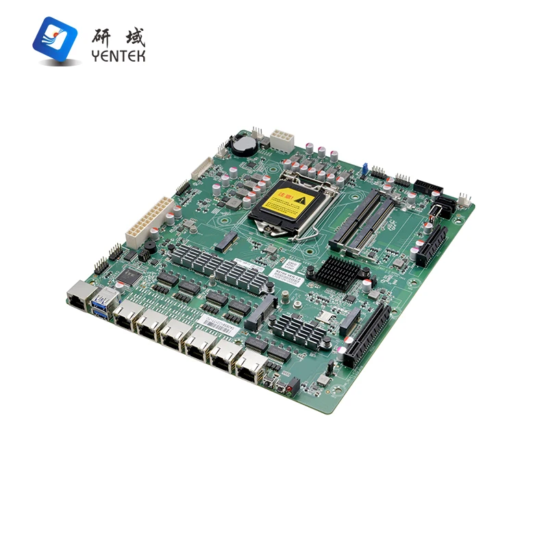 

LGA1151 I3 I5 I7 I9 2 DDR4 MSATA Win10 5G WIFI PCIE X8 X4 RJ45 COM 6 I226V LAN Firewall Server Industrial Motherboard