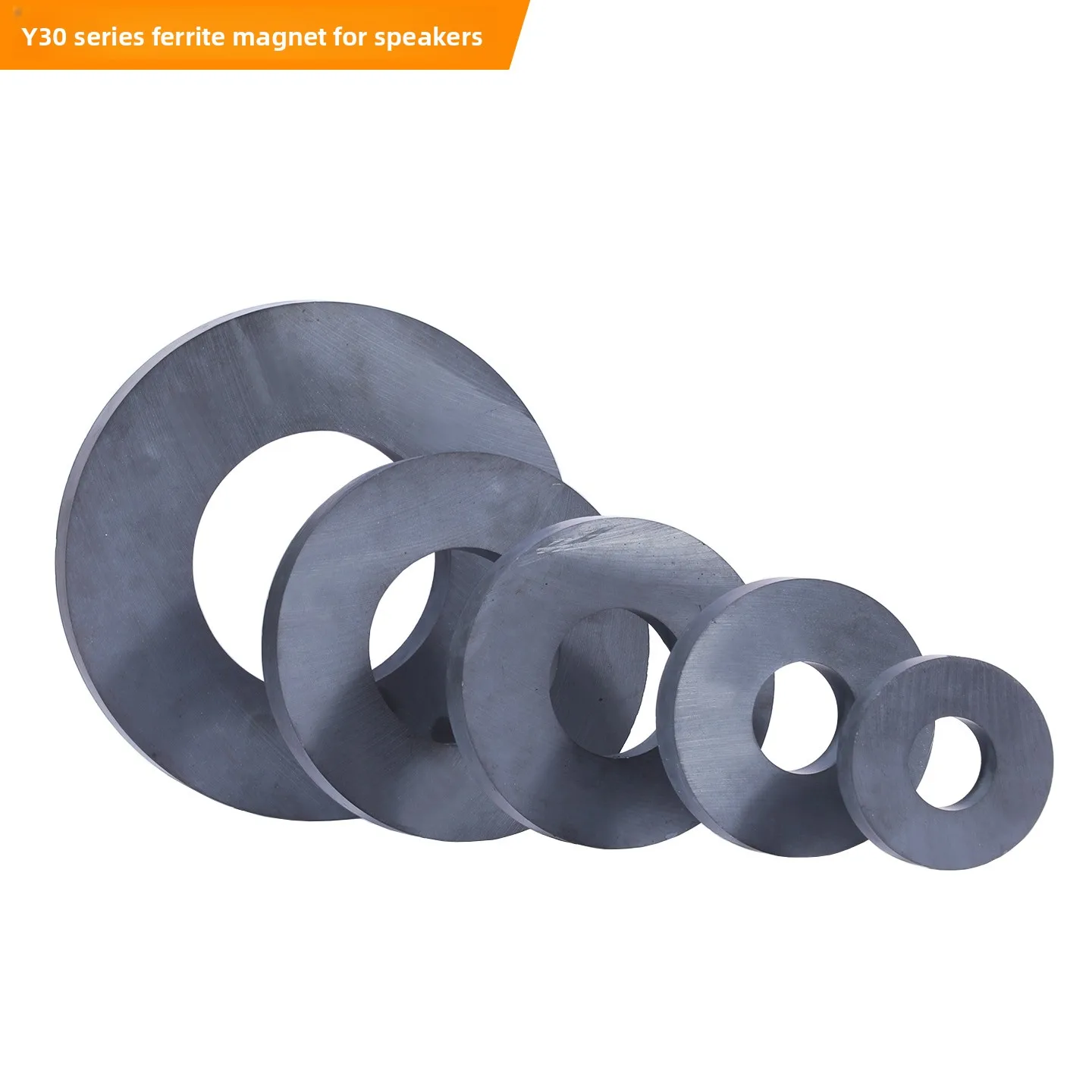 Aimant de haut-parleur en ferrite, aimant permanent résistant aux hautes températures, aimant circulaire en ferrite, accessoires pour haut-parleurs