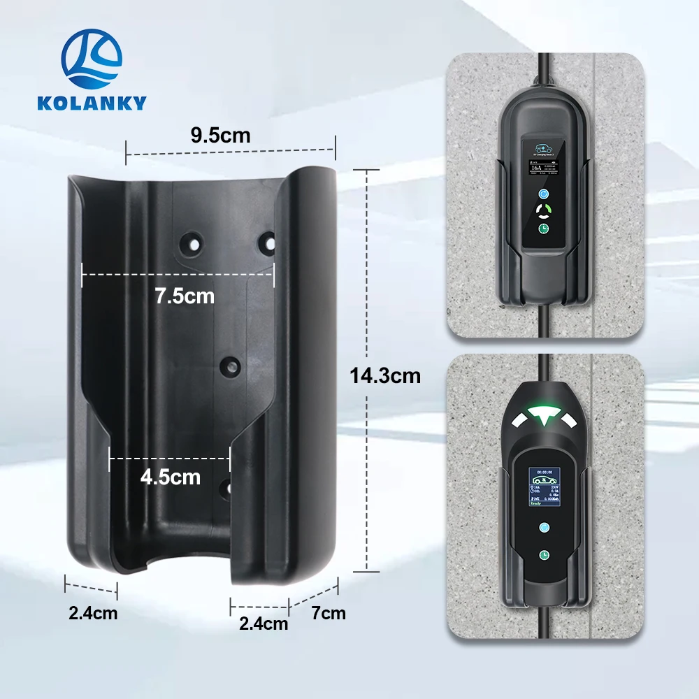 Electric Vehicle Charger Control Box Holder EV Charging Wallbox Holder Easy Install ABS Plastic