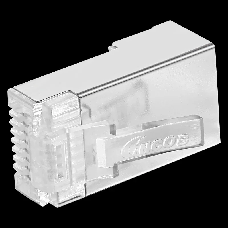 Rj45 Connector Cat6 Network for 1.1mm Ethernet Cable Cat 6 Plug 8p8c Ftp Rg Rj 45 Male Jack Lan Shielded 50pcs