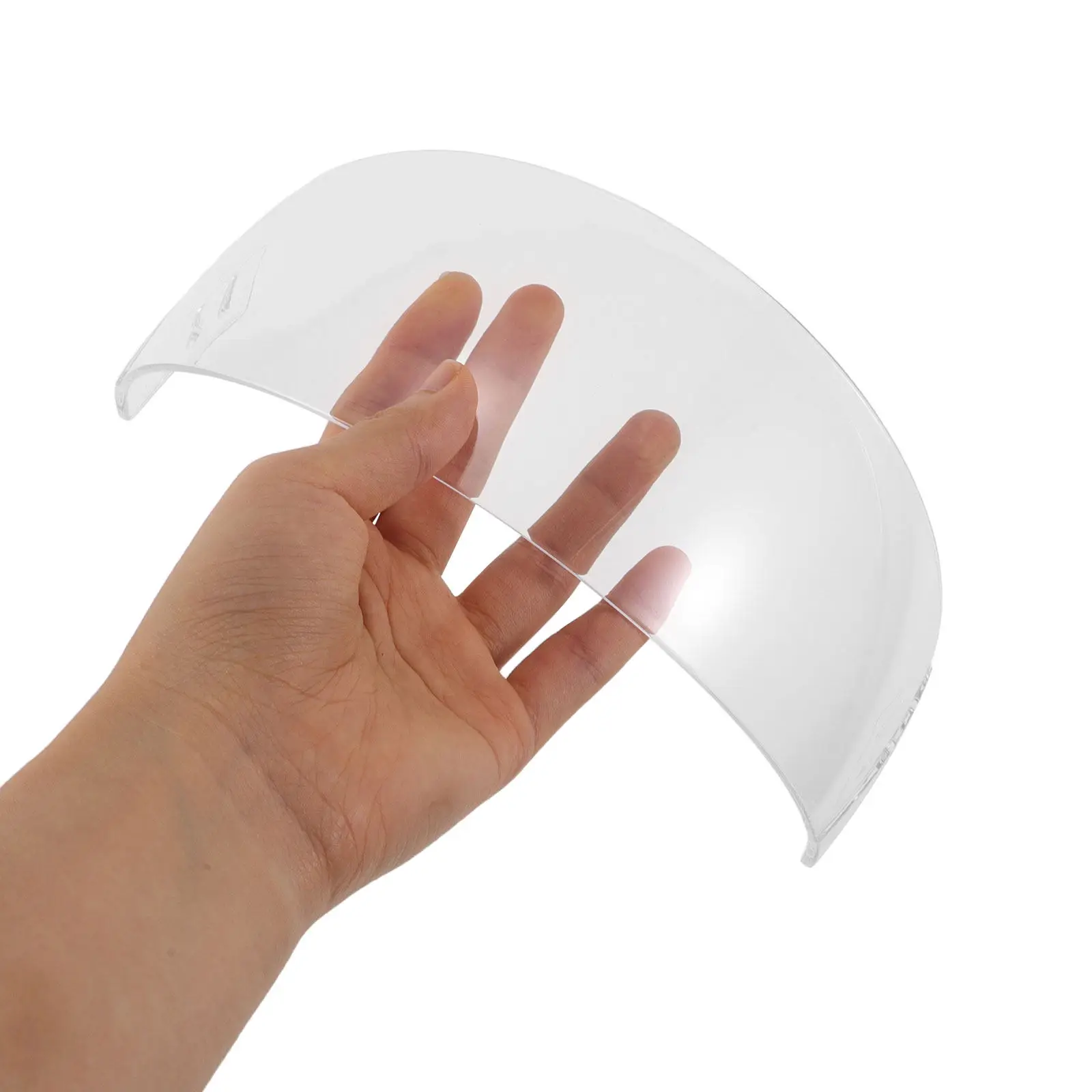 

Straight Cut Clear Hockey Visor Anti-Fog Anti-Scratch Shield Replacement for Ice Hockey and Roller Skating
