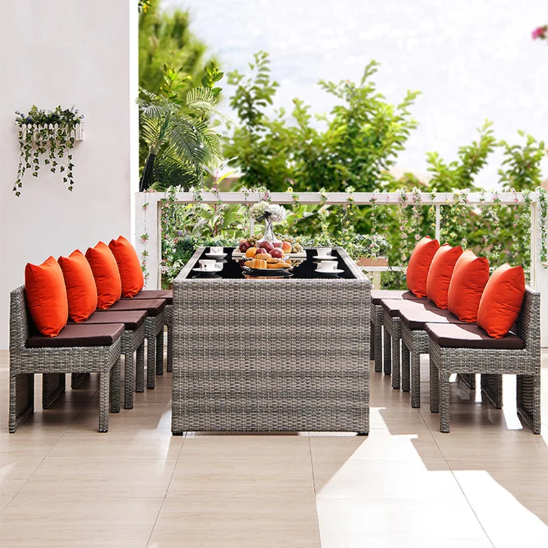 Outdoor Furniture Garden Table and Chair Combination Simple Leisure Villa Terrace