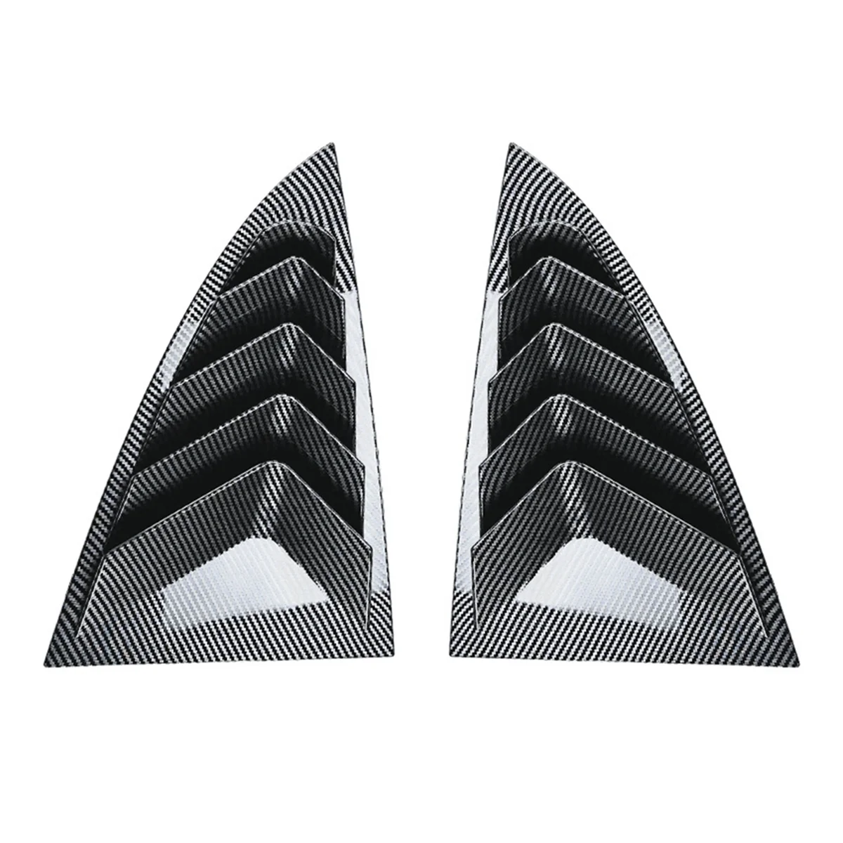 

For 2024+ Rear Side Window Louvers Air Vent Scoop Shades Cover Blinds Spoiler Carbon Fiber