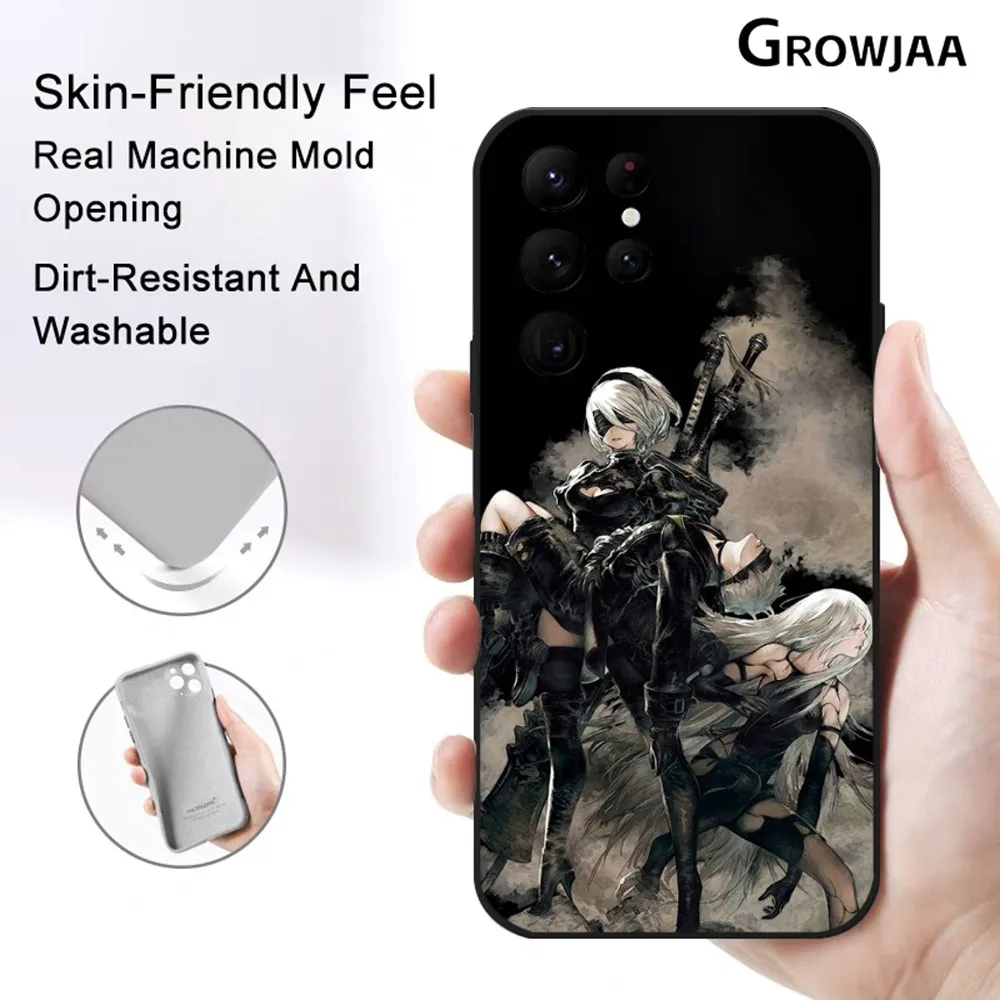 Game N-nier A-automata Phone Case for Samsung Galaxy S24 Ultra S22 S23 Ultra S21 S20 5G Protective Silicone TPU Funda