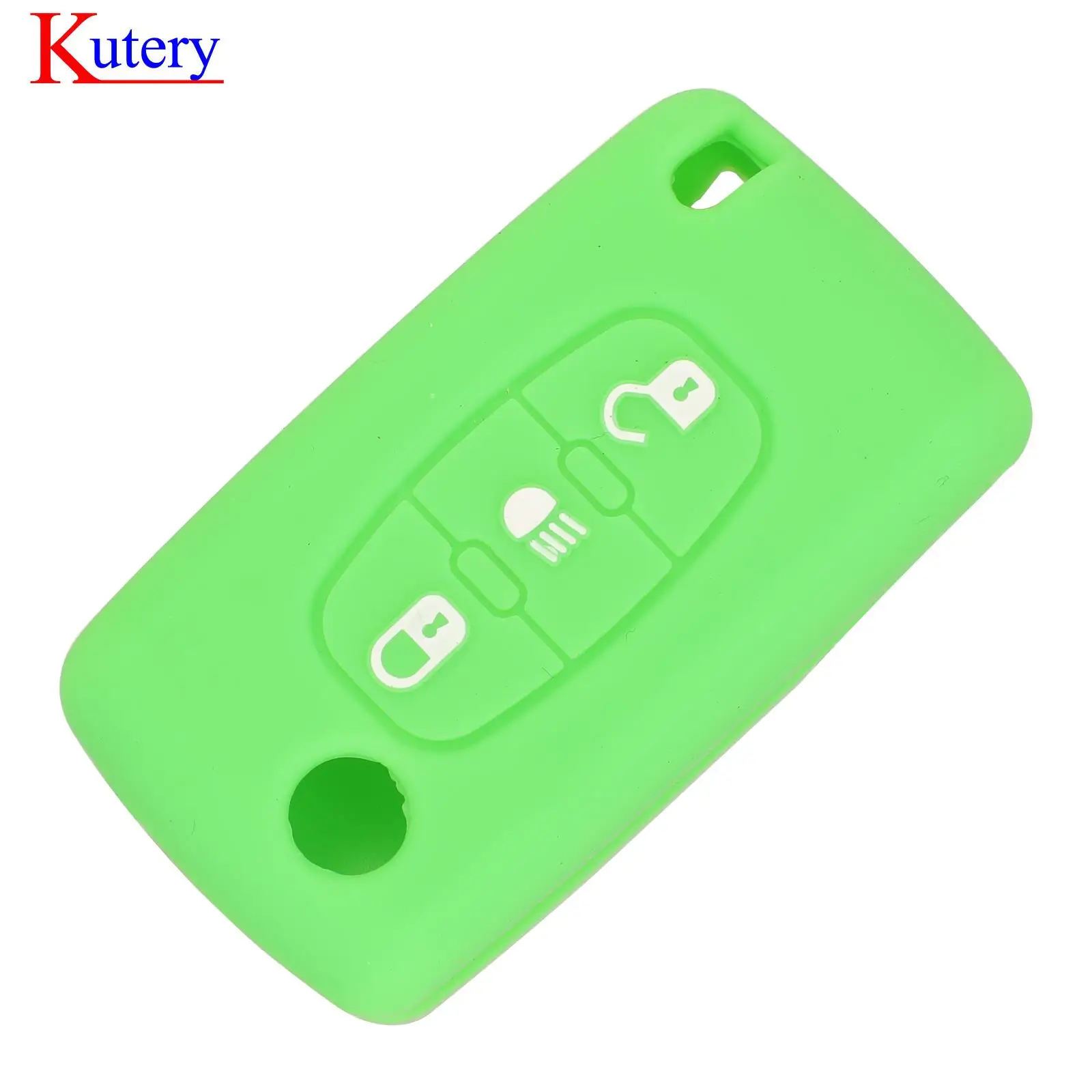jingyuqin 3 Button Smart Remote Color Rubber Silicone Car Key Cover Auto Case For Citroen C4 C6 C4 Picasso C5 Protector Replace