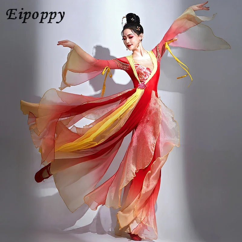 Xianqi Fan Dance Han Tang Hanfu Dance Costume