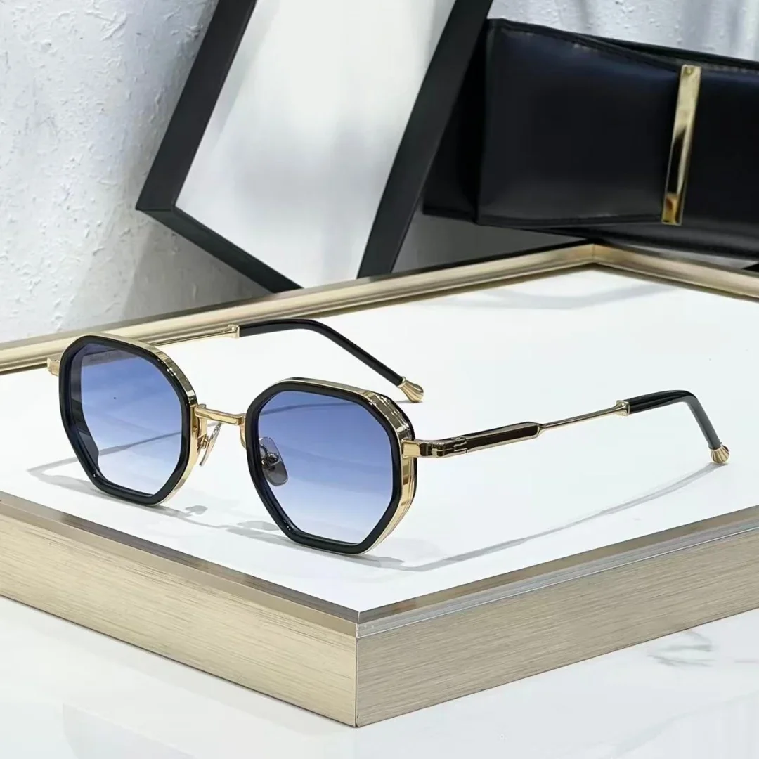 

JD Harrison 46-24 Top Quality Mens Sunglasses for Women Retro trend Luxury Acetate Titanium UV400 Designer Sunglasses Frame