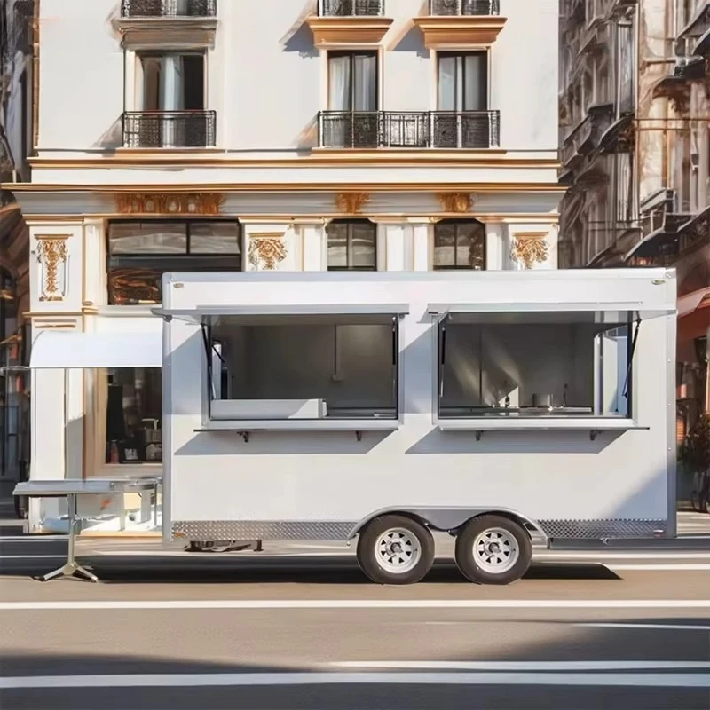 Food Bar Terrace Cart Churros Foodtruck Shawarma Gas Grill Towable Food Trailer Food Truck For Sale