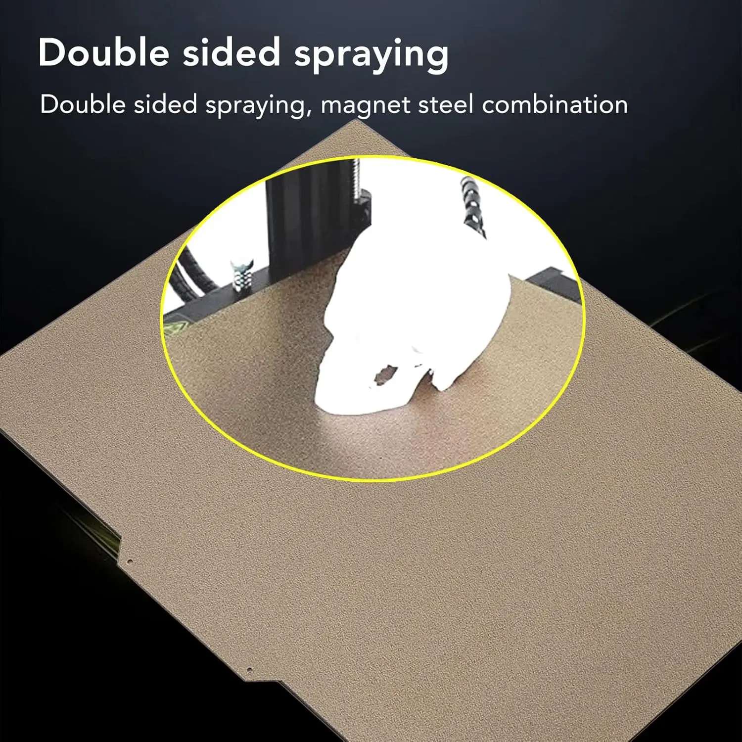 PEI-Blatt 330 x 225 mm für Snapmaker J1S 3D-Drucker, flexibles Bauplatten-Set, heiß verkauftes, doppelseitig strukturiertes PEI-Magnet-Heißbett