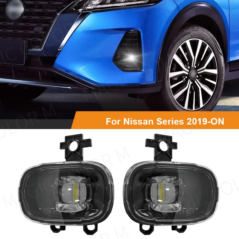 

2PCs LED Fog Lights for Nissan NAVARA NP300 X-trail Xtrail Rogue Kicks Juke F16 MK2 Auto White Headlights Car Accessories 12V