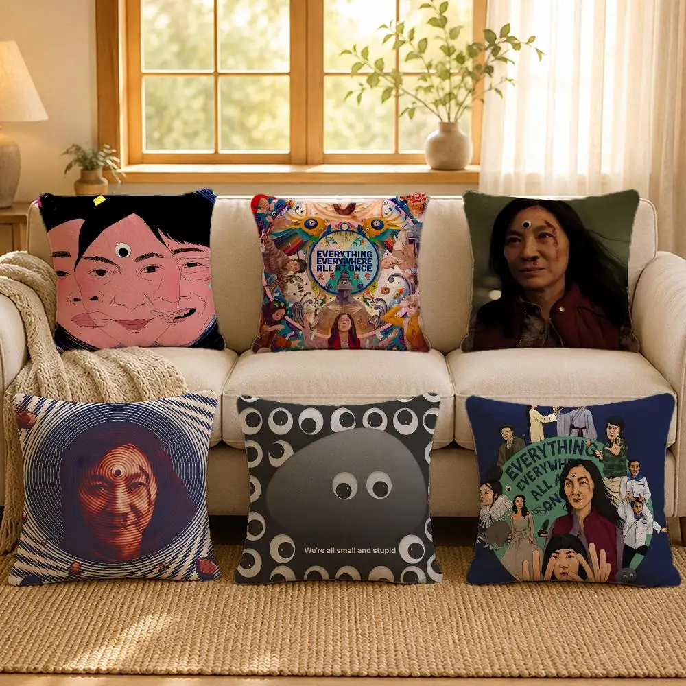 SciFi Everything Everywhere Cushion Cover Personalized Short Plush Soft Bedroom Sofa Home Decor Gift