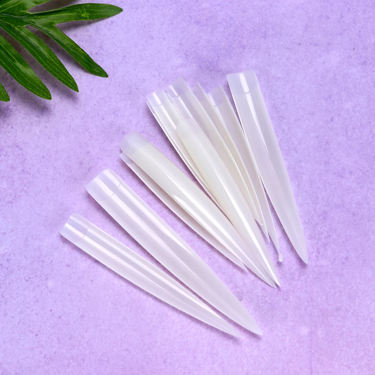 

120pcs 10 Packs False Salon Natural Color Display Piece For Gel Acrylic Fiberglass Stylish Durable Healthy Safe