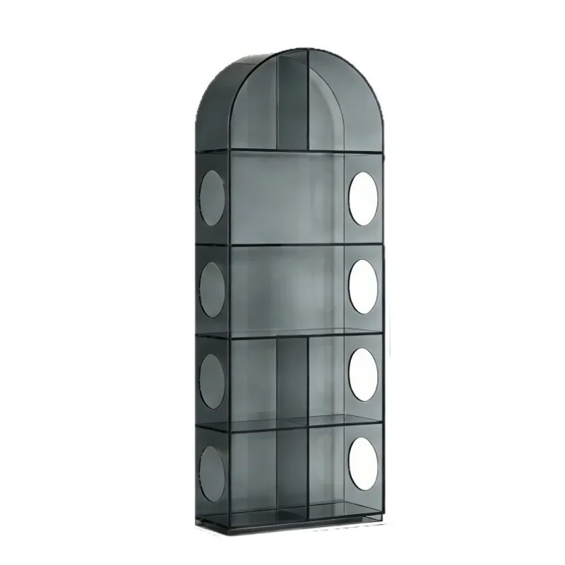 Nordic acrylic bookshelf figure trendy play shelf living room wall bookcase