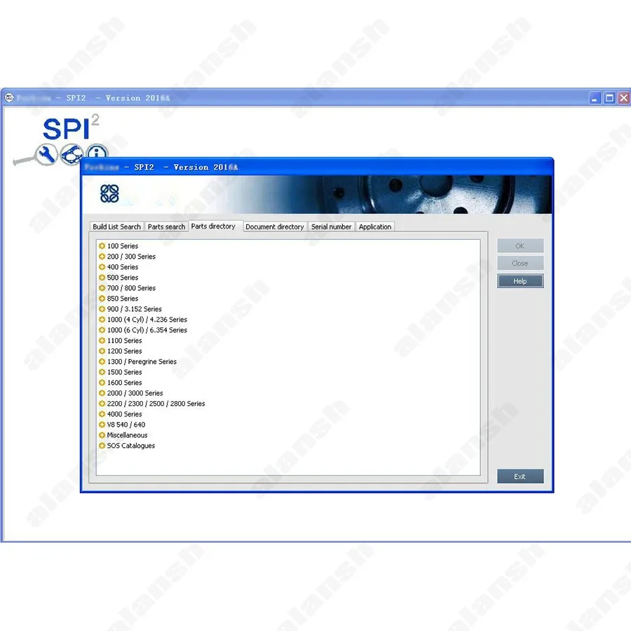 

For Perkins SPI 2018A Spare Parts Catalogues SPI2 Service Manual for All Models + Nitro Adapter