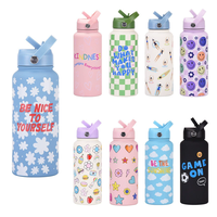 1L 1000ml stainless steel thermal sports hydration water bottle flask thermos