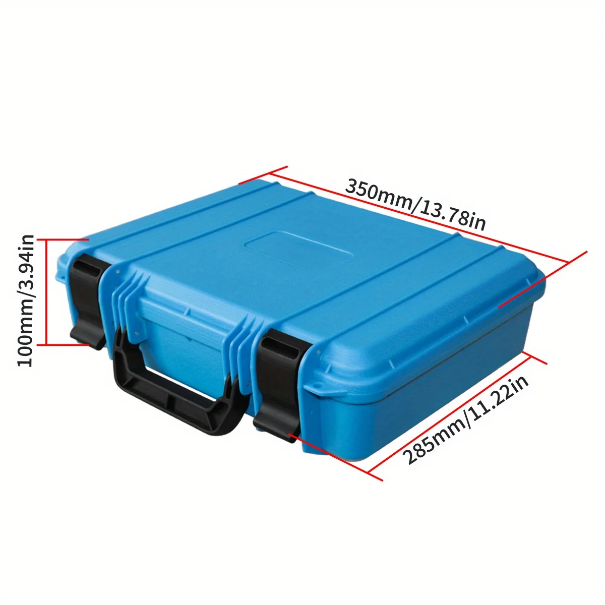 1pc Plastic Tool Case Suitable Carrying Tool Box Hardware Toolbox Portable Equipment Storage, Foam Padded Interior