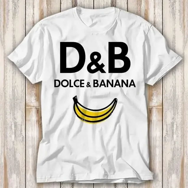 Dolce Banana Best Seller Funny Parody T Shirt Top 4235