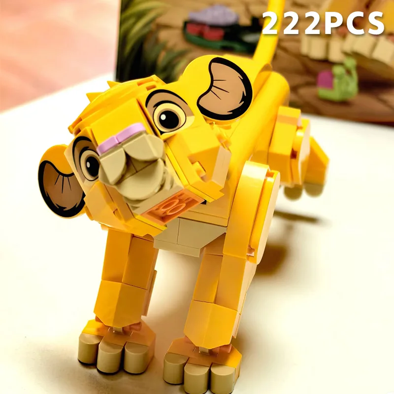 

Украшение пазла Лев Симба, строительные блоки для мальчиков и девочек, детские игрушки, вечеринки, подарки на Рождество и день рождения