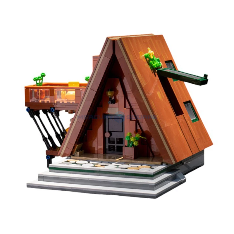 

Intermountain Herringbone House Building Blocks MOC JD038 Forest Cabin Model Bricks Creative Ideas Toy Gift Kit Kids Girls Boys