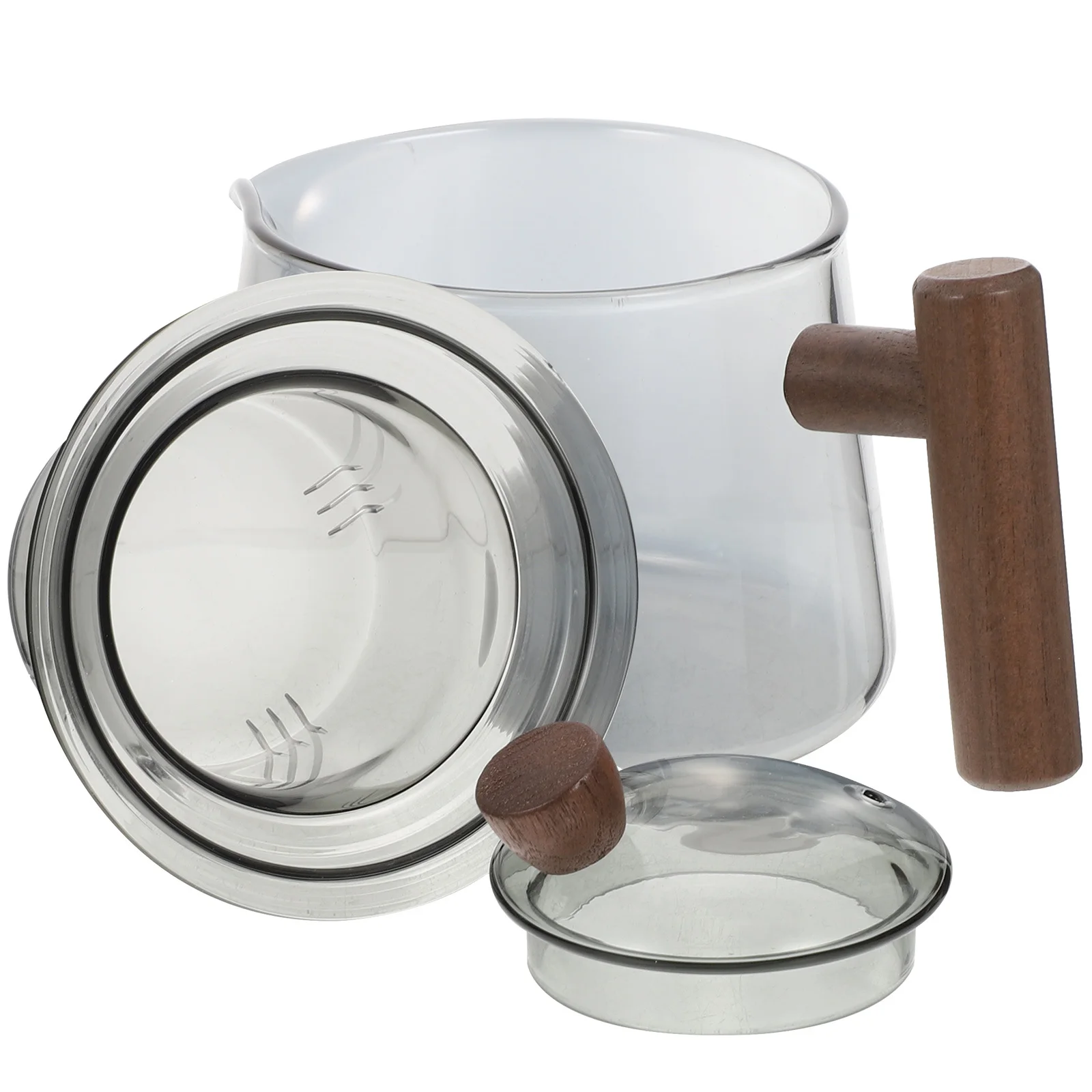 

500Ml Glass Teapot Transparent Design for Loose Leaf Flowering Tea Easy to Clean Small Teapot for Home Office Use