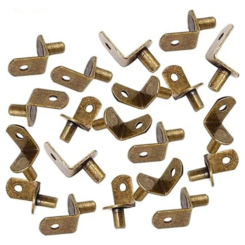 

ABYN-Shelf Support Stud Pins, L-Shaped Cabinet Furniture Partition Brackets, Movable Partition Brackets