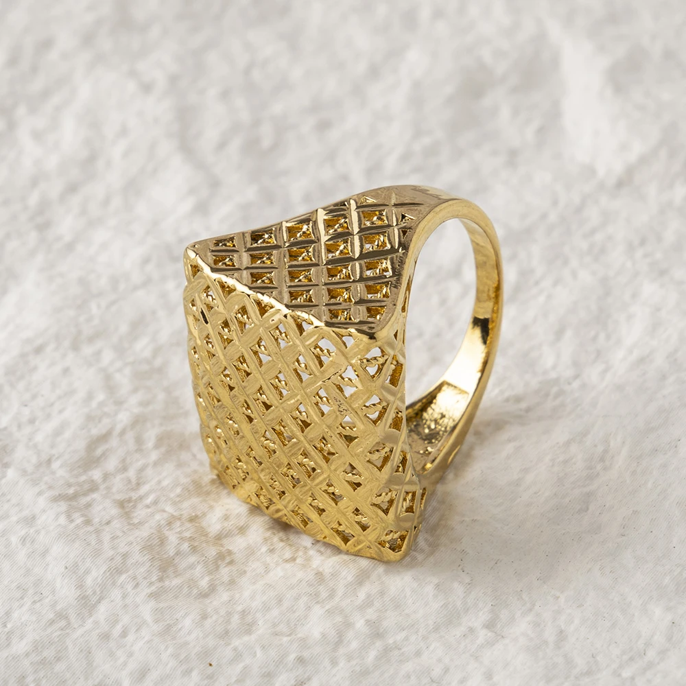 LUIZADA Vintage Türkische Fingerringe Frauen Runde Kristall Caesar Ring Gold Farbe Ethnische Hochzeit Schmuck Ring – Detail 2