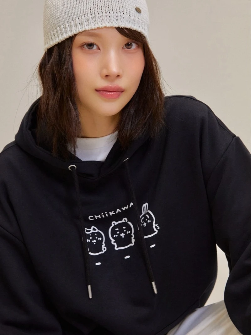 MINISO chiikawa Jiyikawa Usaqi gemeinsames Kapuzenpullover Langarm vielseitiges Damen- und Herrenoberteil Pullover Herbst Winter Kleidung