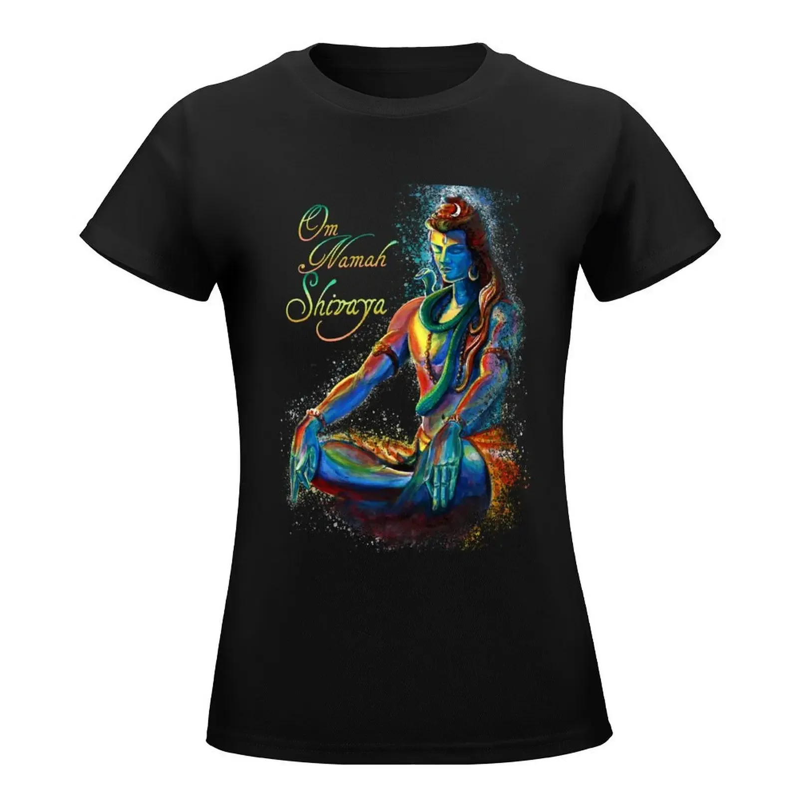 Mantra of Maha Shiva in deep Meditation T-Shirt graphics shirts graphic tees Short sleeve tee summer tops tops Women