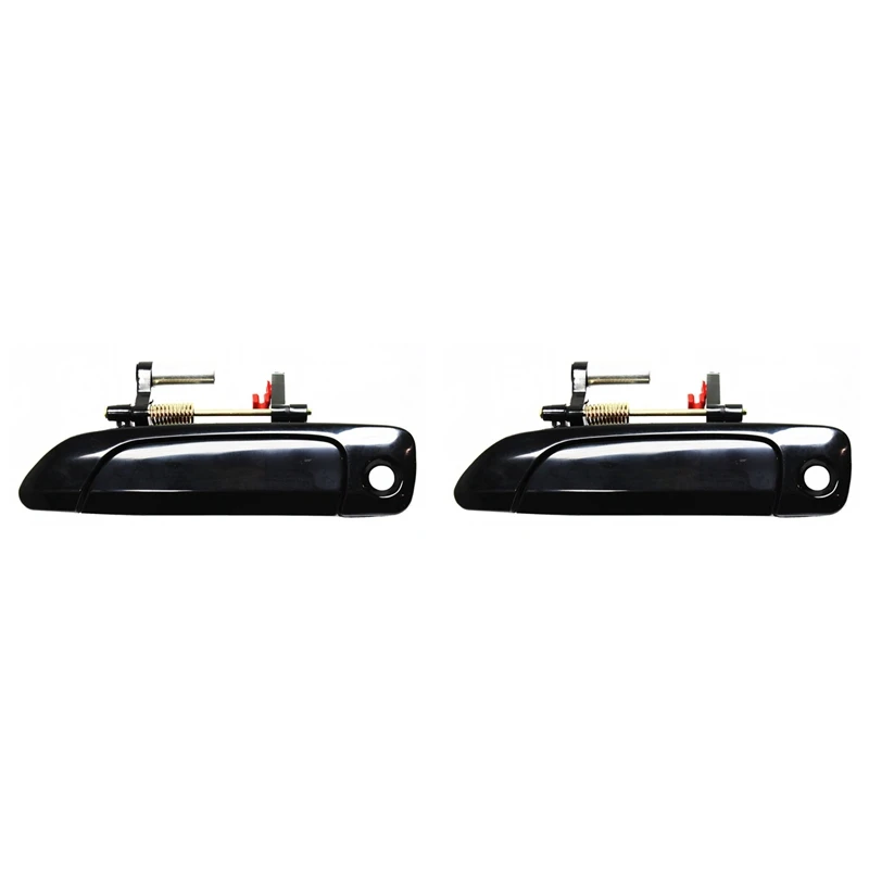 2X manijas de puerta Exterior delantera izquierda negro LH nuevo para Honda Civic Sedan 2001-2005