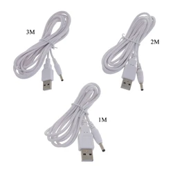 Y1UB Portable 3.5x1.35 mm 5V Power Charging Cord Electronics Barrel Plugs USB to 3.5mm 1.35mm Female Adapter Converter