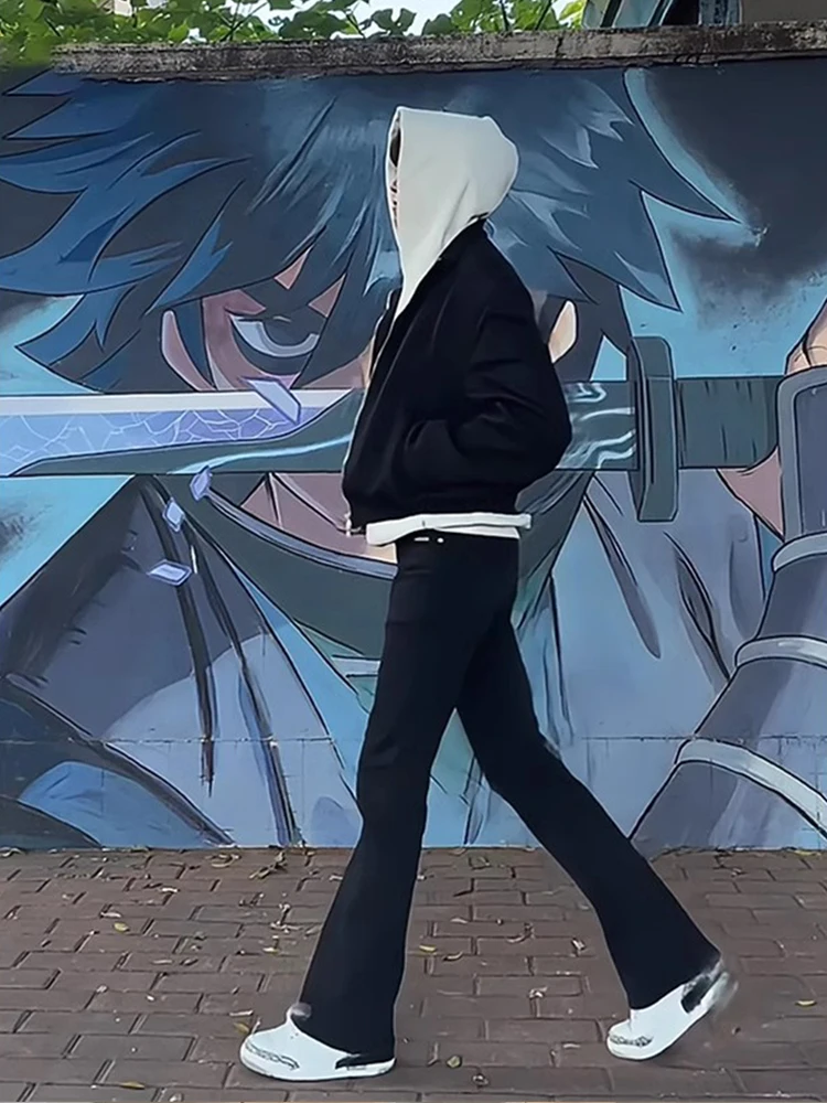 

Мужские джинсы Cleanfit с подкладкой, черные, прямые, удлиненные, для осени и зимы, повседневная уличная одежда, полиэстер...