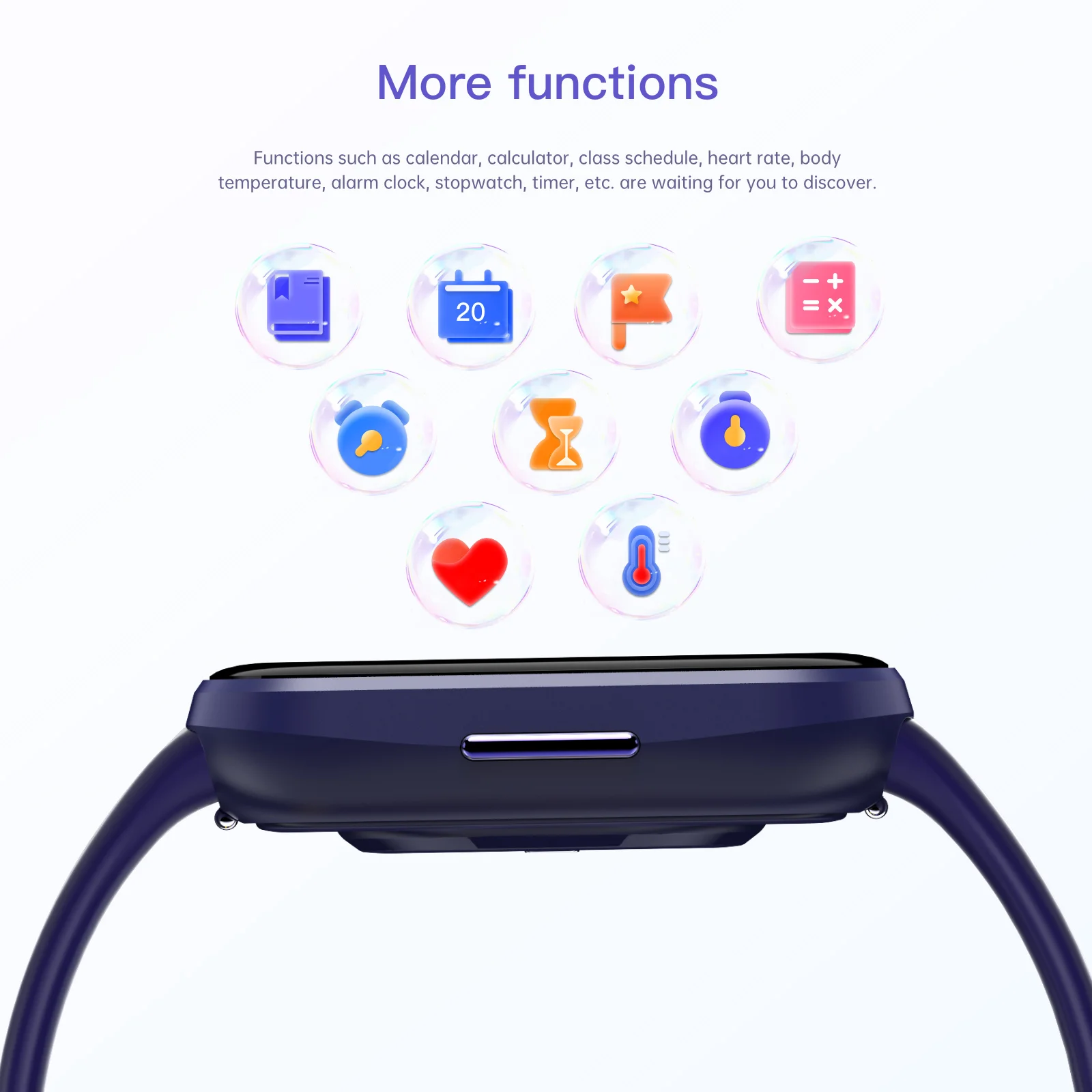 Amorus Kids Smart Watch Health Monitor Interactive Electronic Watch for Children's Sport Studing Watch Best Birthday Gifts