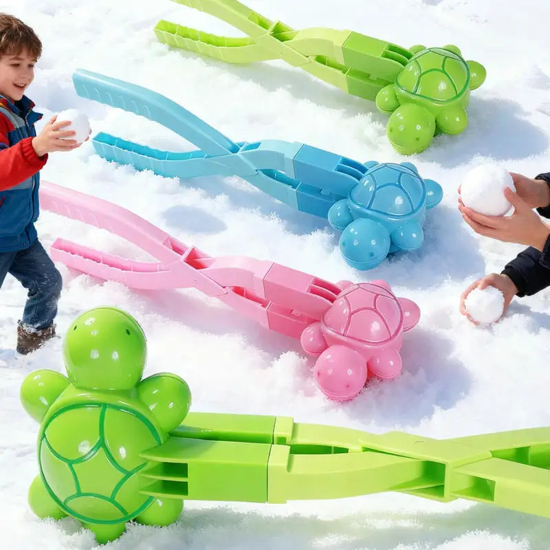Ferramenta de neve para crianças artefato bebê inverno conjunto de clipe de neve das crianças equipamento de brinquedo animal bola de neve modelo de luta de neve