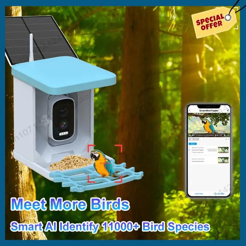 -A15I Vogel Feeder Video Kamera mit Solar Panel Wifi Wireless Outdoor Solar Kamera Bewegungserkennung Vogel Beobachtung Kamera