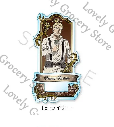 アニメ-リヴァイ・アッカーマン-進撃の巨人-ライナー・ブラウン-シンゲキ・ノ・キョウジン-エレン・イェーガー-コスプレ-アクリル製スタンドサイン-フィギュア-ギフト