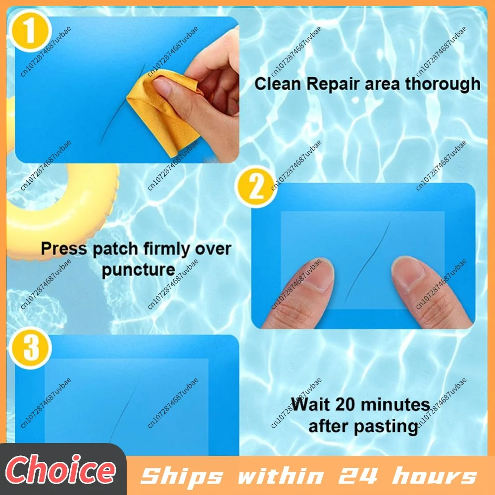 10-50PCS Heavy Duty PVC Repair Patch 5x5cm For Inflatables Boat Mattress And Pool Emergency Puncture Fix Tool Waterproof Sticker