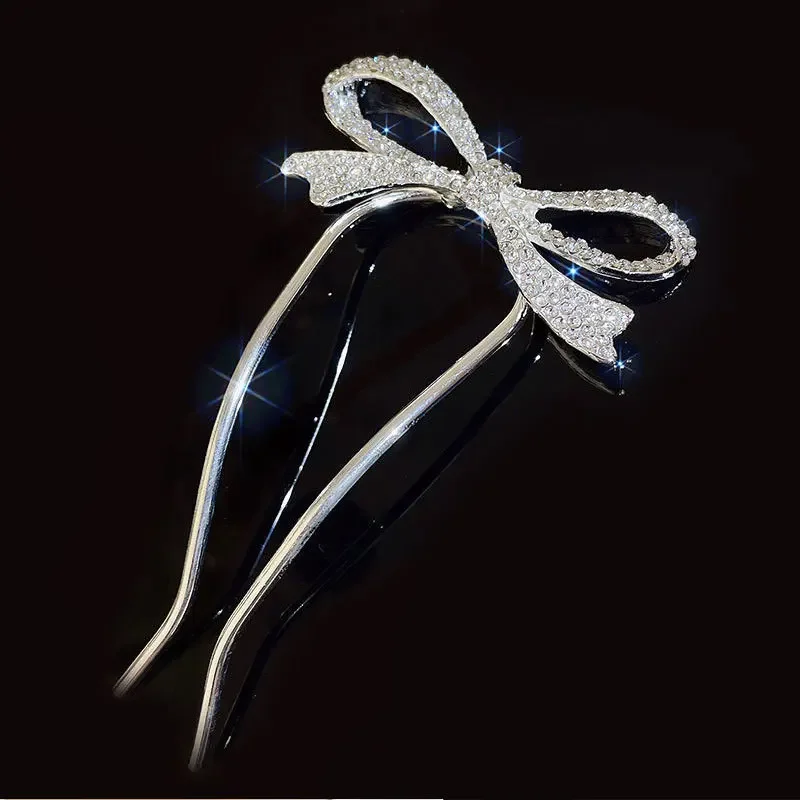 Fashion Butterfly Hair Sticks for Women Shell Hair Clip Pins Minimalist U Shape Girls Hairpins Hair Bun Maker Headwear