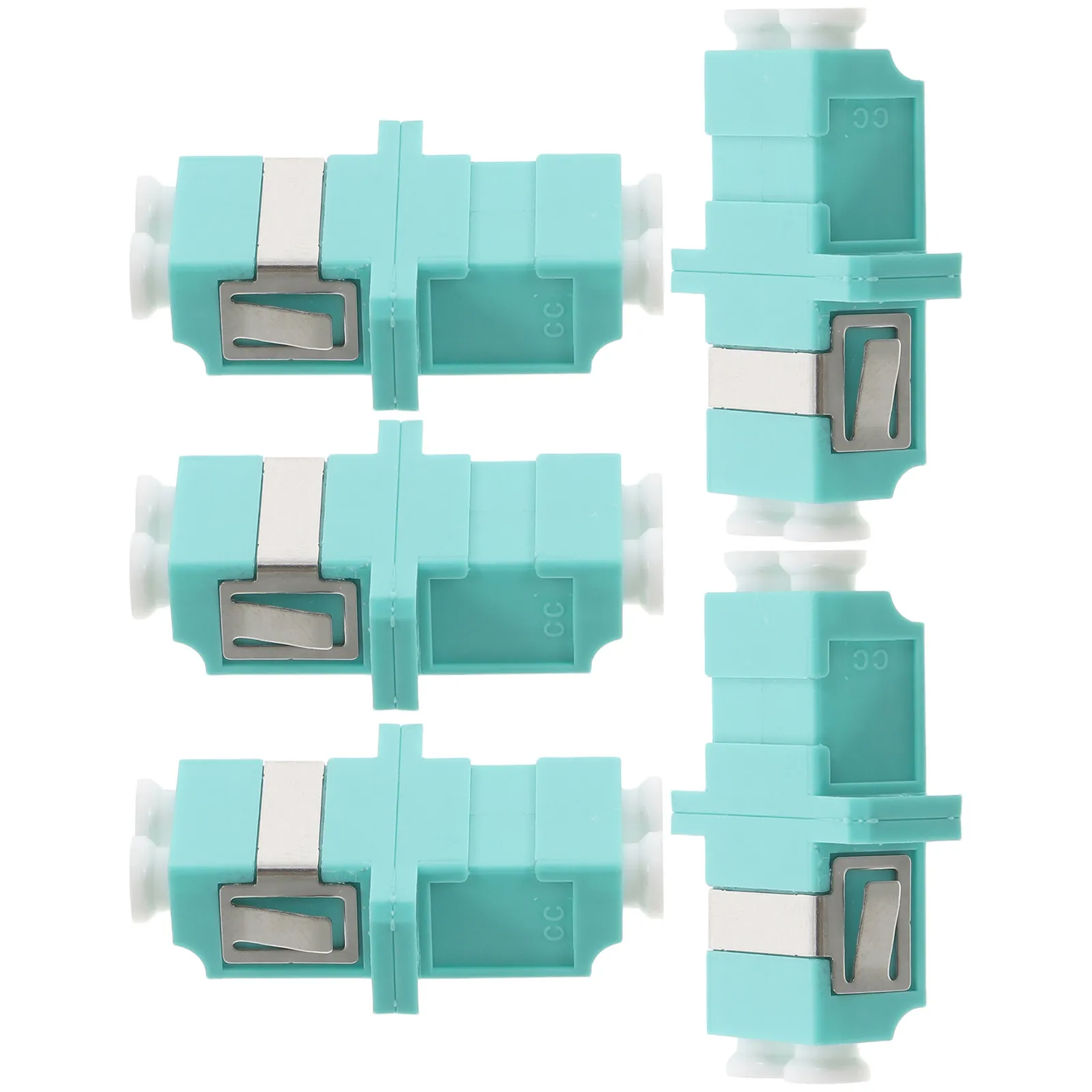 5Pcs Lc to Lc Split Fiber Adapter Flange Coupler for Networking Optical Fiber Connectors High Stability Low Loss Data Center Use
