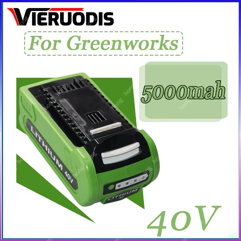 

For GreenWorks 29462 40V 5000mah Rechargeable Battery For 29462 29472 29282 G-MAX Replacement Lawn Mower Power Tools Battery