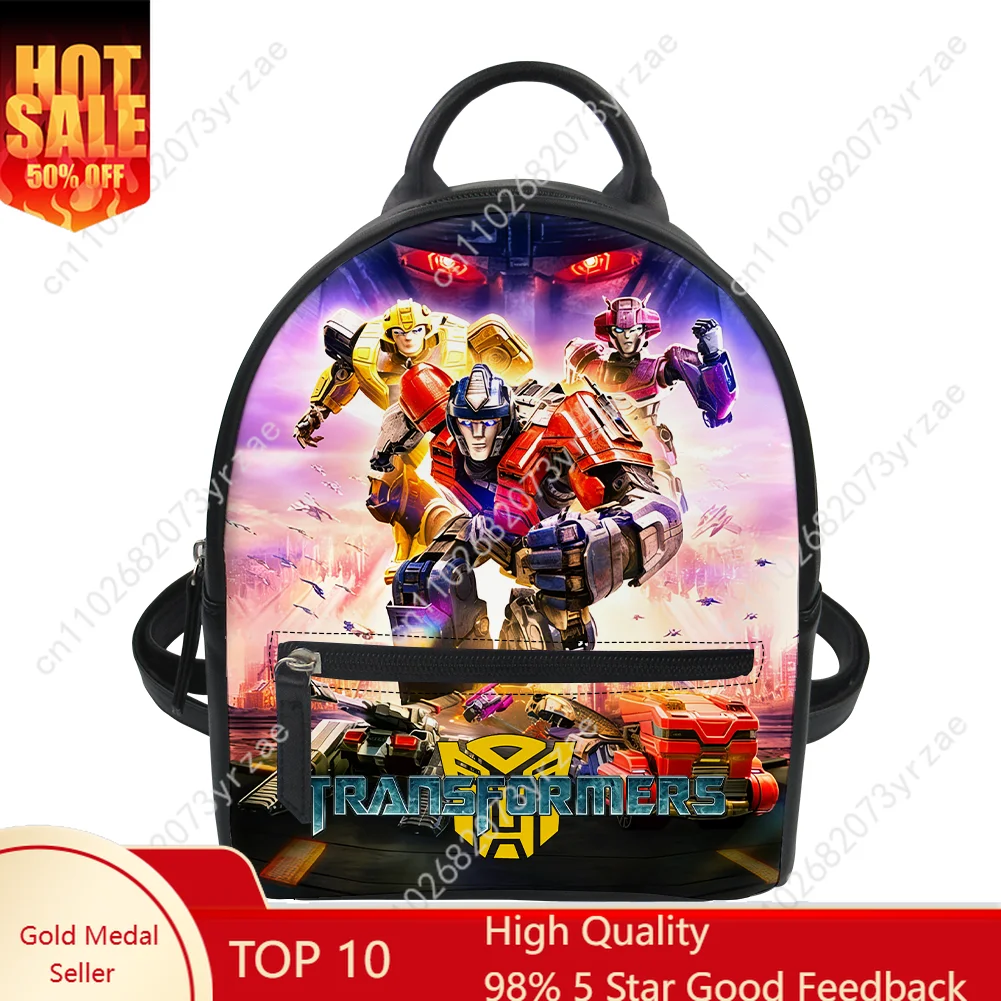 

Transformers Backpack Men Women Knapsack Personalized Photo Text Double Shoulder Bag Business Travel Bookbag Custom Daypacks