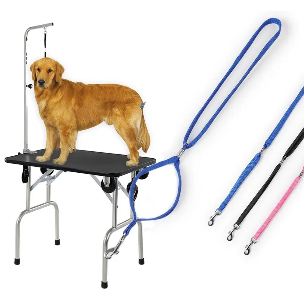 Grooming Table Adjustable Arm Bath Puppy Safety Leash Dogs Accessories Pet Grooming Rope Pet Loop Lock Restraint Rope