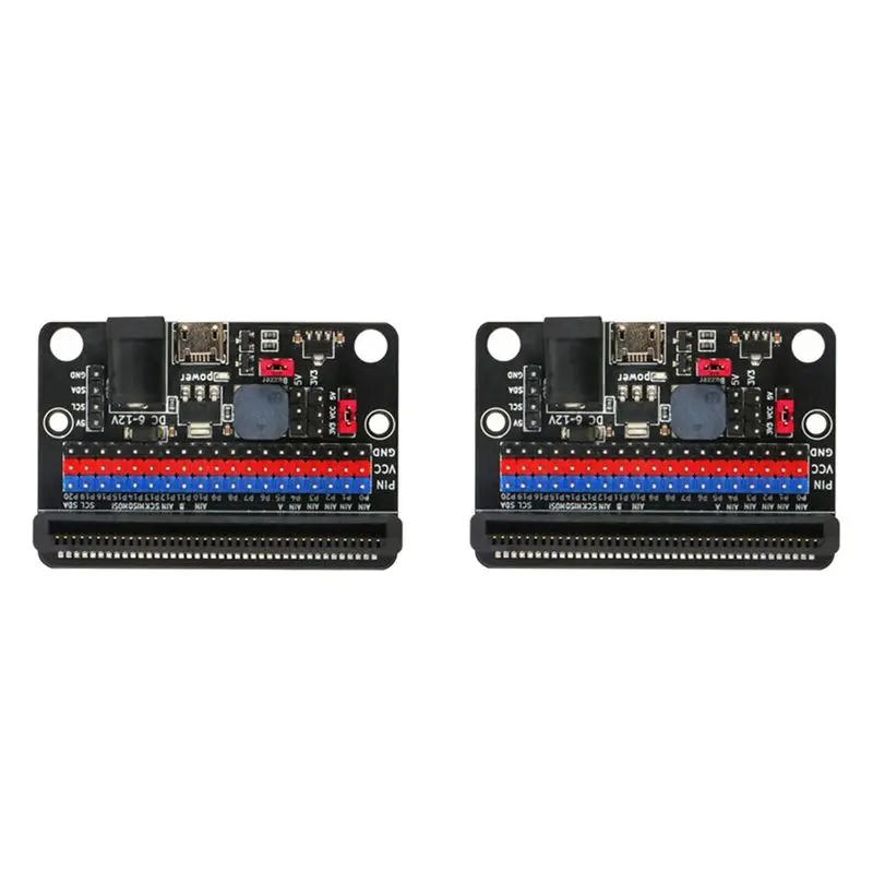 Y42A-2Pcs Expansion Board For Microbit GPIO Expansion Python IO:Bit 5V With On Board Passive Buzzer