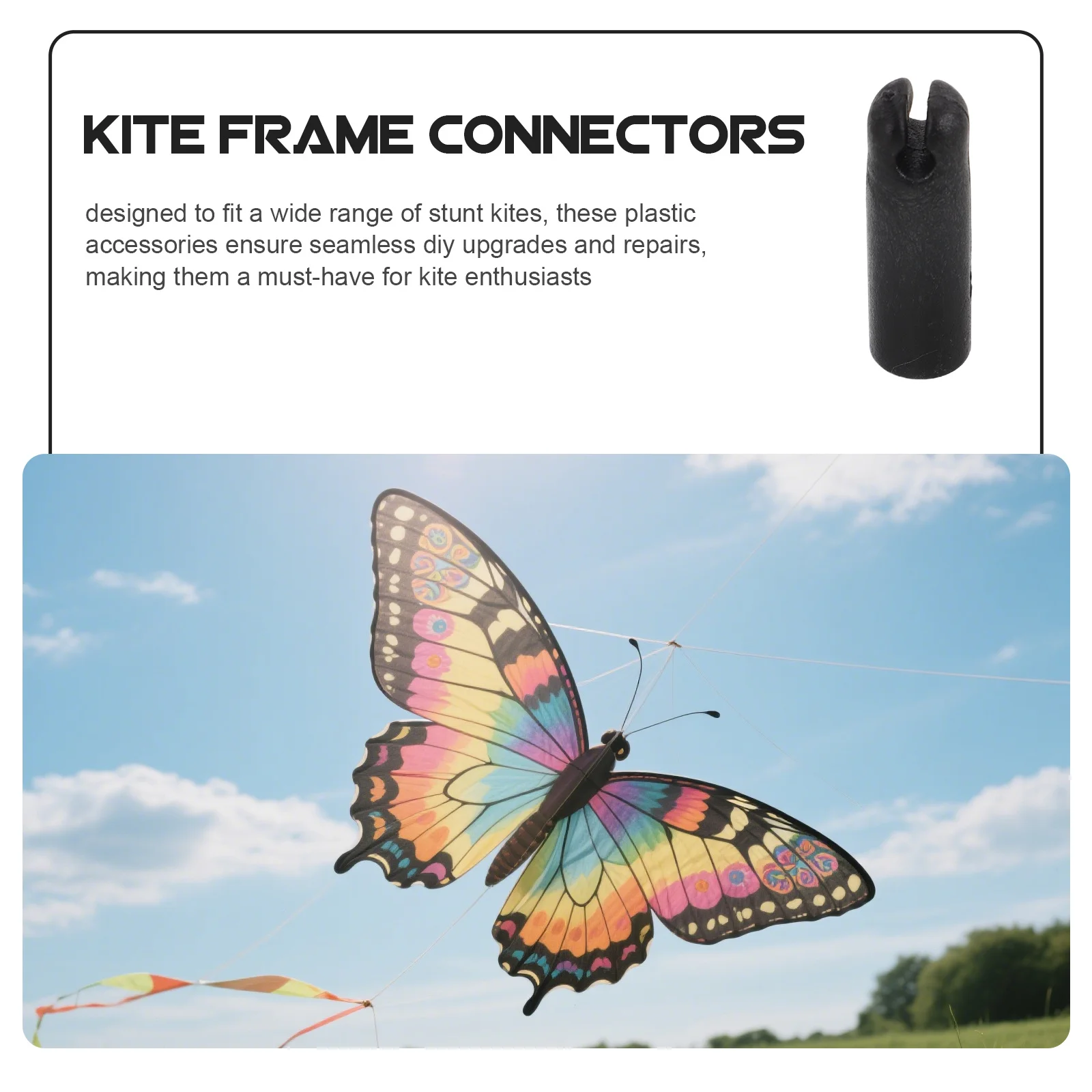 10 Stück Universal Kunststoff Kite Rahmen Anschlüsse DIY Reparatur Zubehör Ersatzteile für Outdoor-Sport Kite Montage