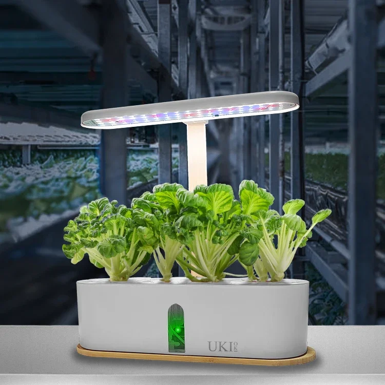 UKIOK Adjustable Easy-to-Install Light Rod Indoor Herb Garden Growing Hydroponics Growing System