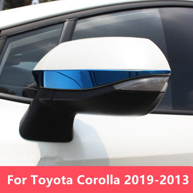 For Toyota Corolla 2019-2013 indoor roof front backup rearview rear view mirror cover trim frame sticker  interior Auto Parts